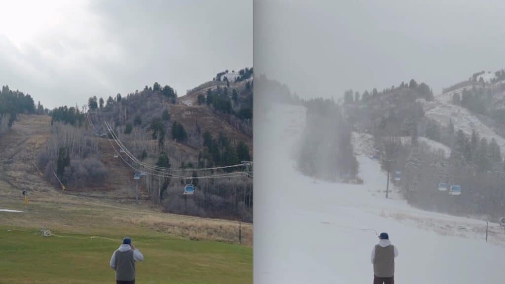 Snowbasin Resort opening day announcement.