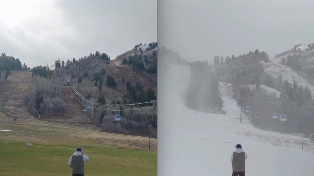 Snowbasin Resort opening day announcement.