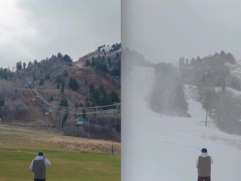 Snowbasin Resort opening day announcement.