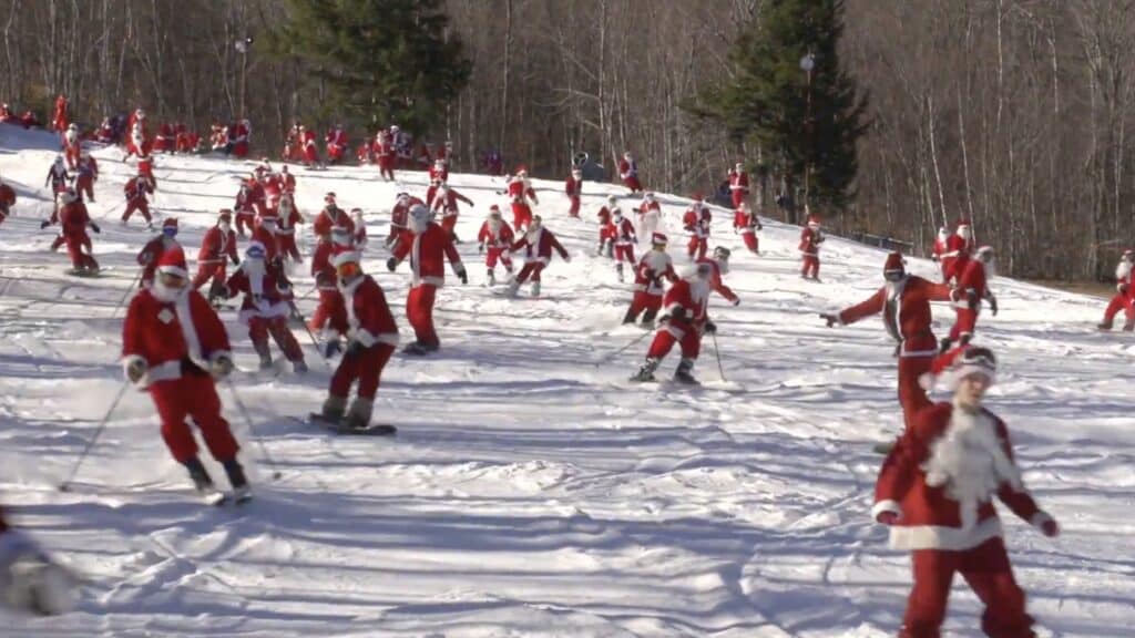 "Santa Sunday" at Sunday River.