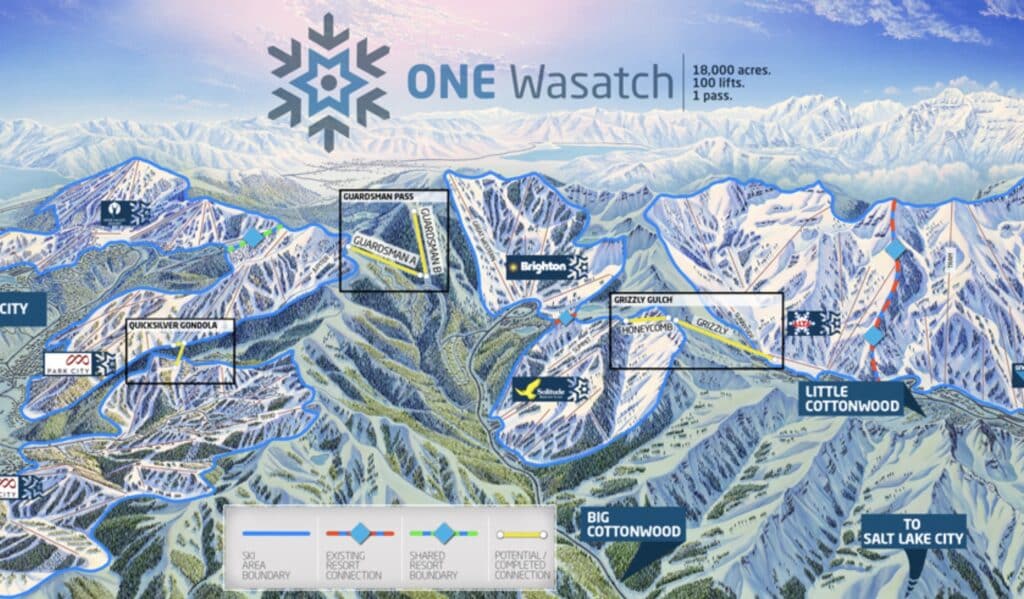 One Wasatch trail map