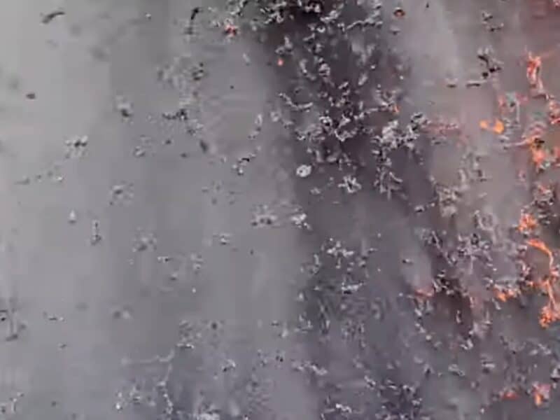 Lava fountain destroys live camera in Hawaii.