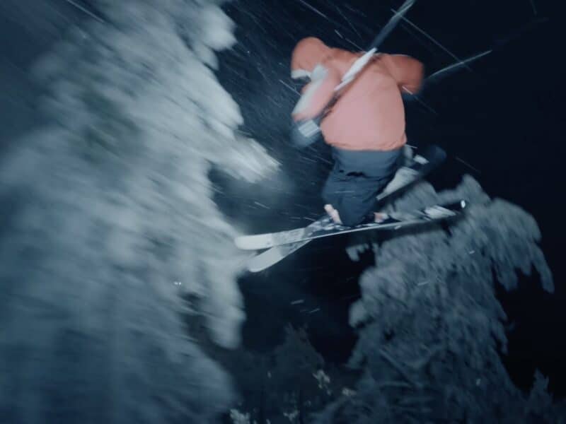 Stunning night skiing in Finland.