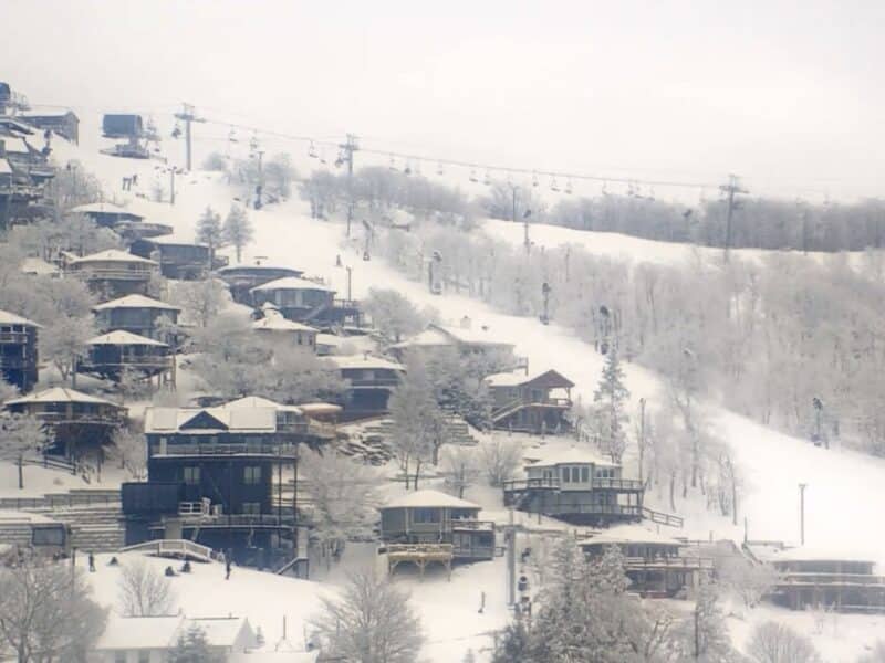 View of Beech Mountain, the highest ski area in the south.