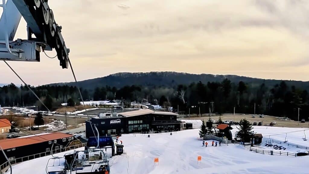 Early season skiing.