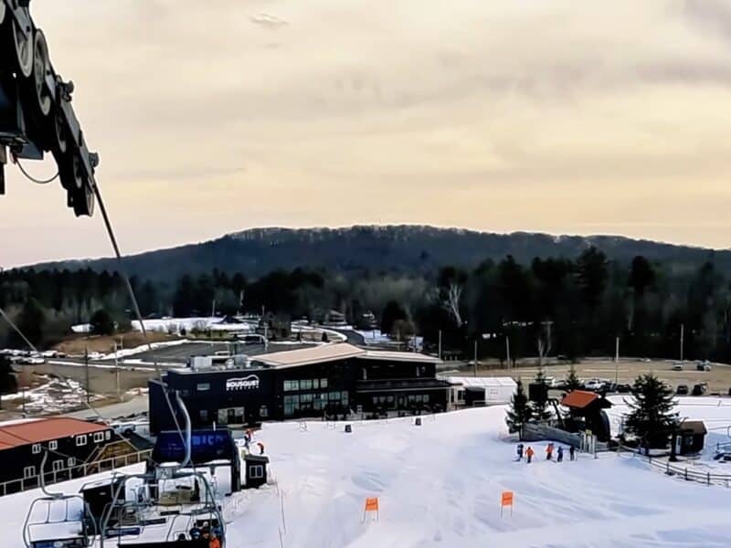 Early season skiing.