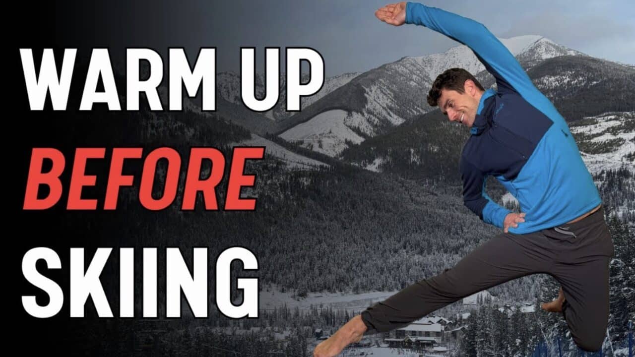 Warm up before skiing.