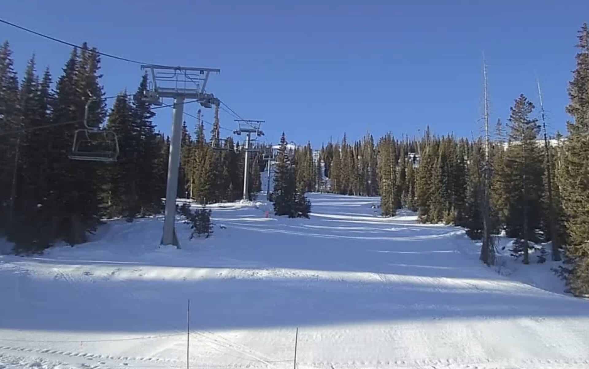 Live view of Wolf Creek in Colorado.