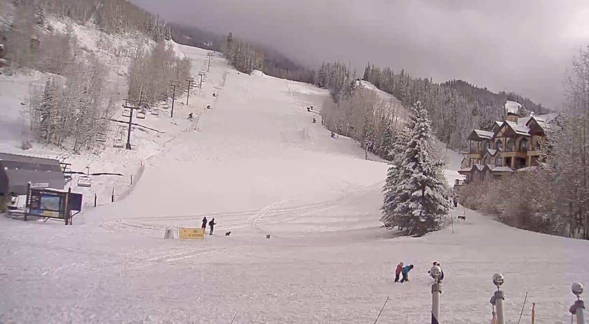 Telluride Ski Resort live camera.