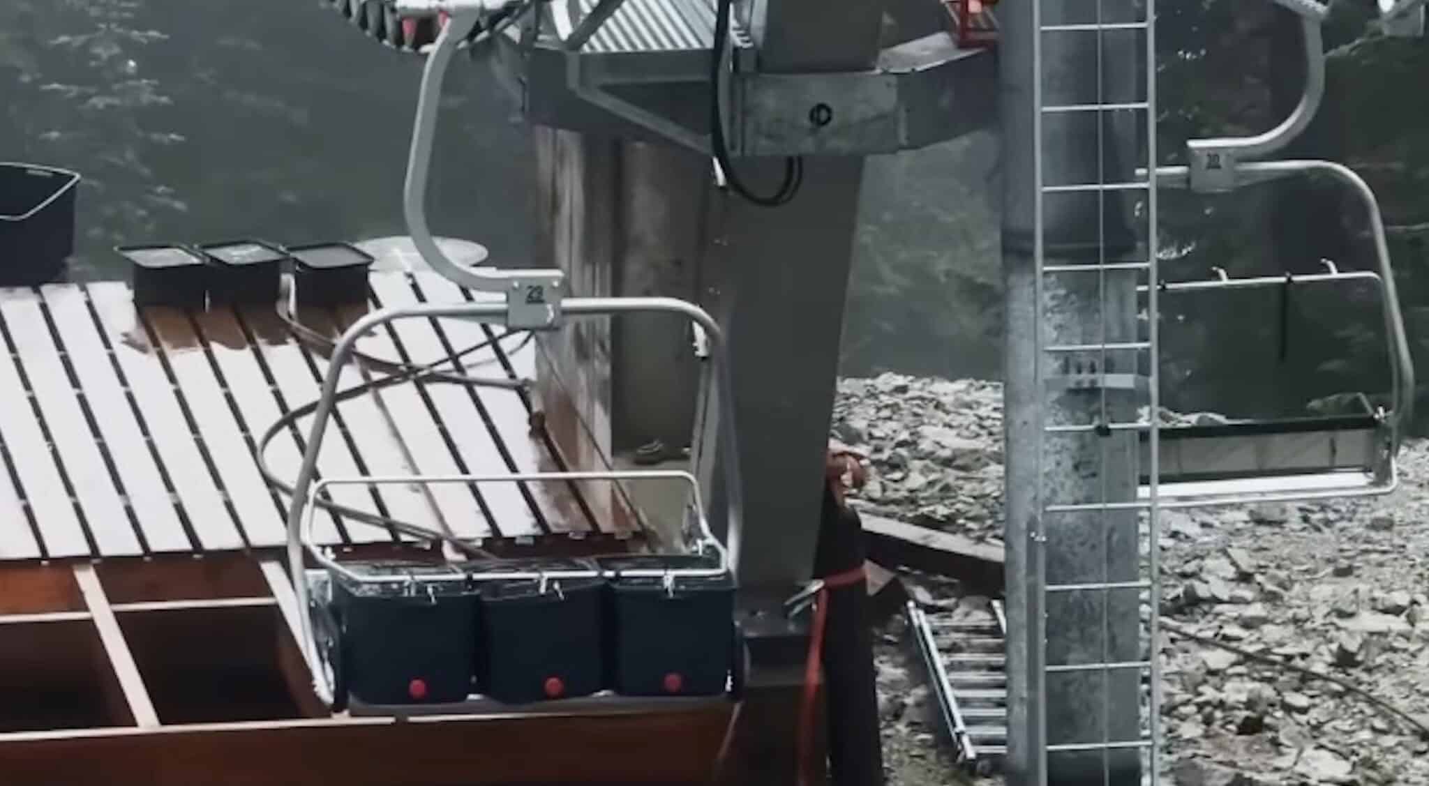 Ski Resorts Often Load Buckets Of Water Onto New Chairlifts For Load Testing