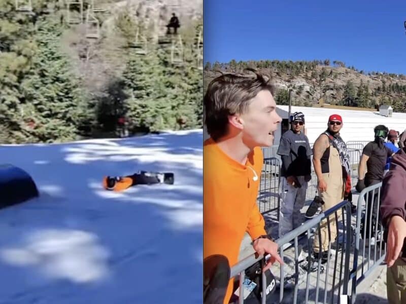 Terrain park meltdown.