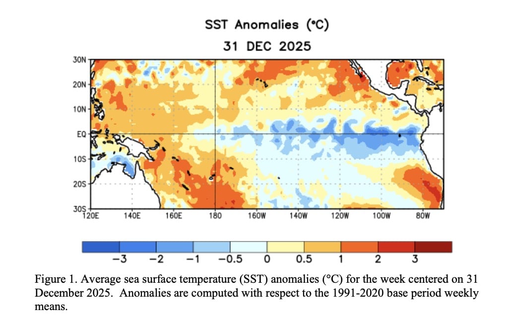 Sea Surface Temperature Anomalies.
