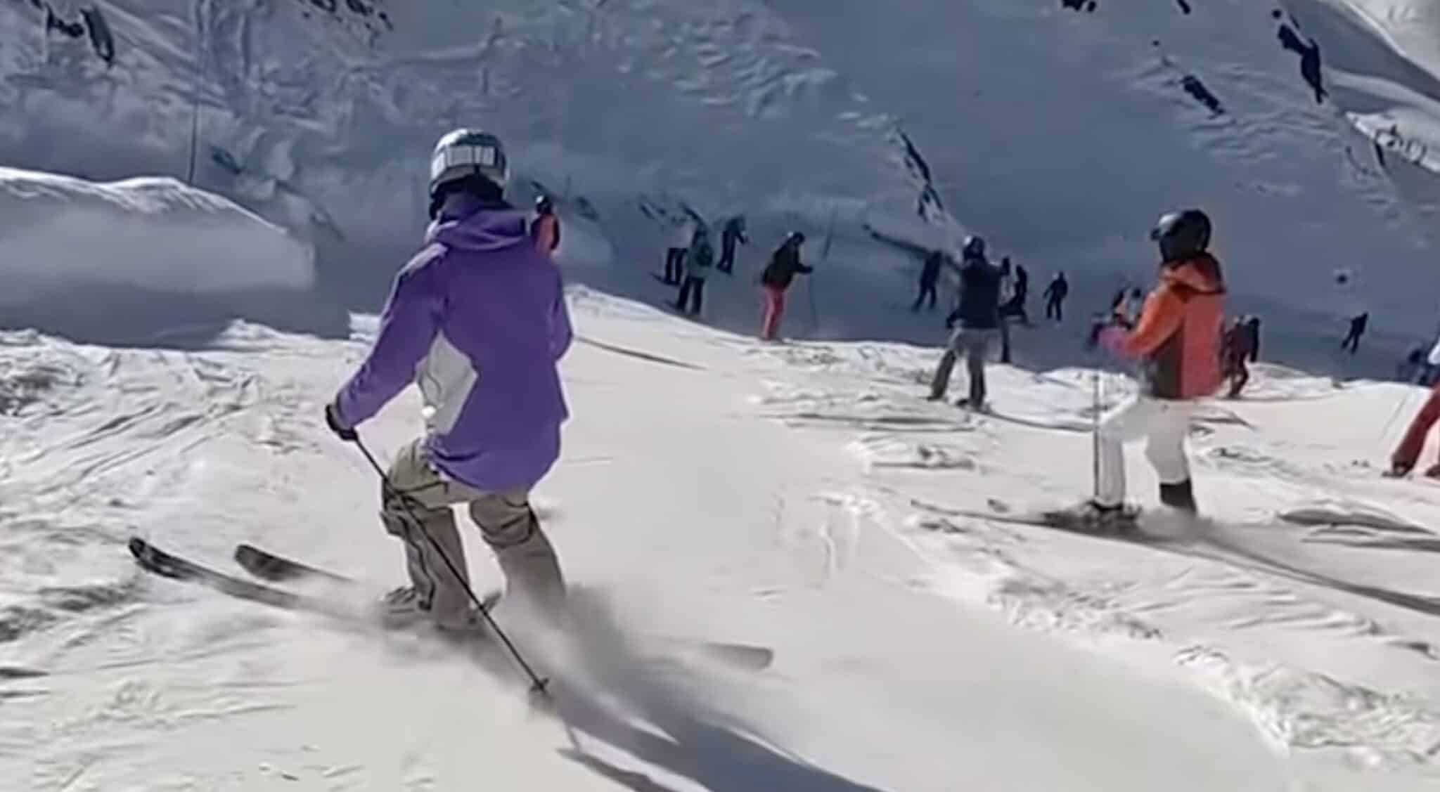 How To Safely Navigate Through A Narrow, Crowded Ski Trail