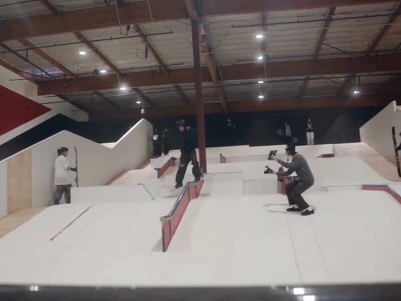 Stoke Mountain indoor terrain park.