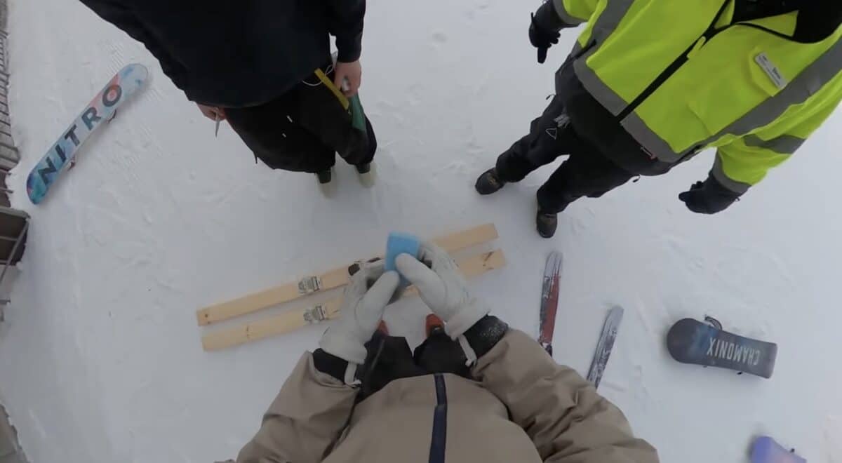 2x4 skiing.