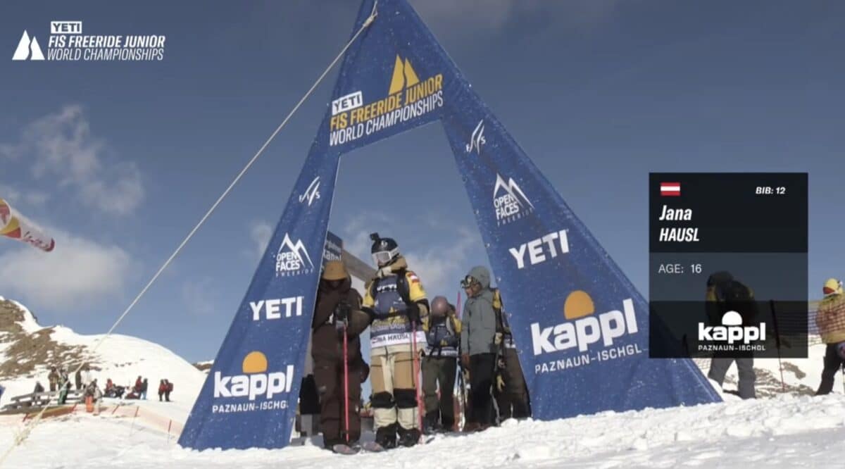 Jana Hausl Dropping Into Her Winning Run