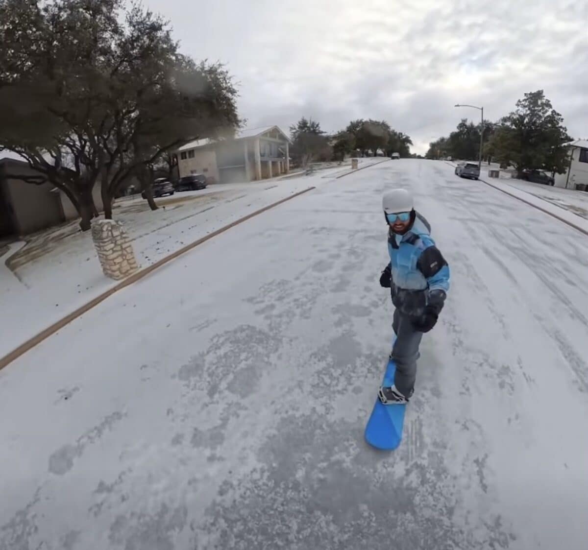 Snowboarding in Austin, Texas