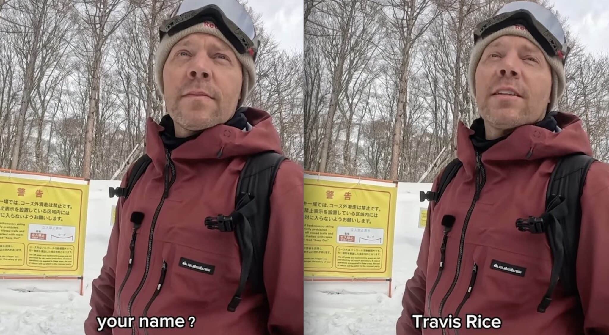 Japanese Ski Resort Photographer Unknowingly Asks Travis Rice For A Picture