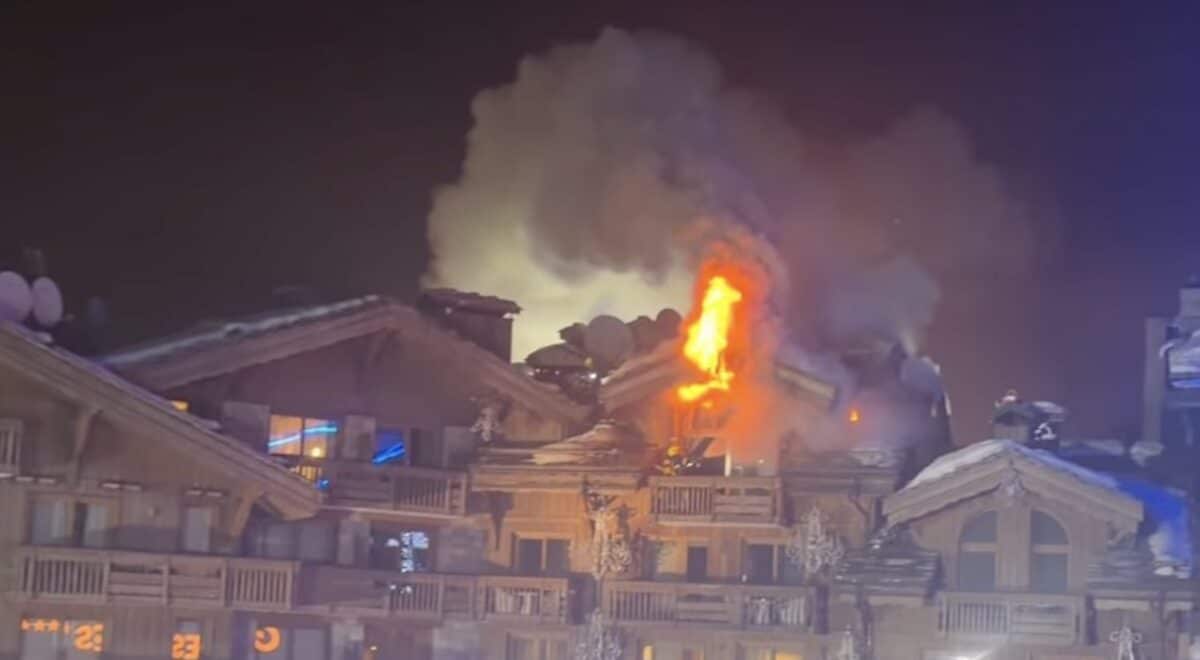 Hotel fire at French ski resort.