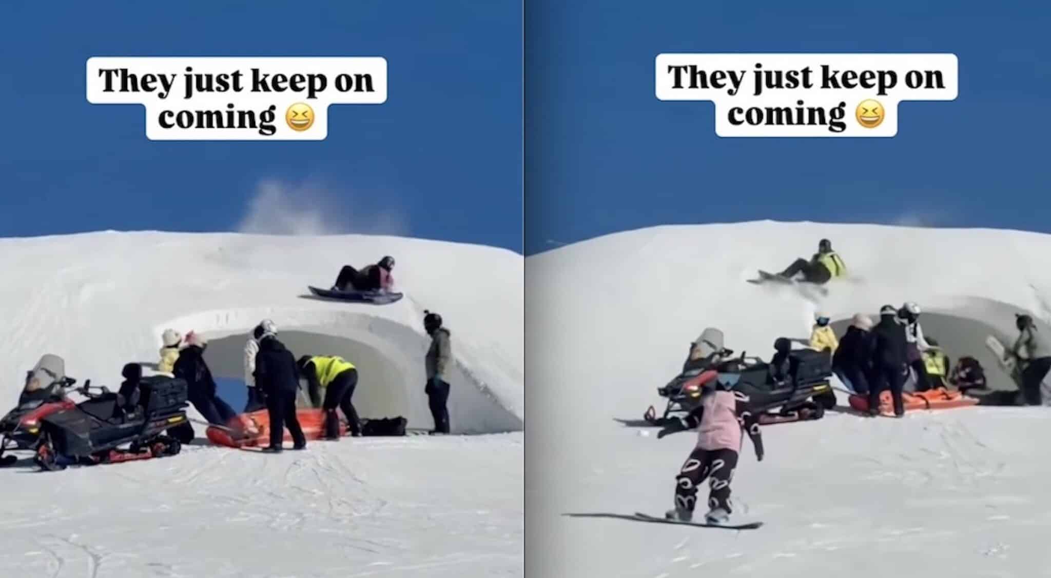 Chaotic Video Serves As Reminder To Be Aware Of Blind Spots While Skiing