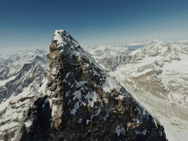 Flying a $10,000 drone to the summit of the Matterhorn.