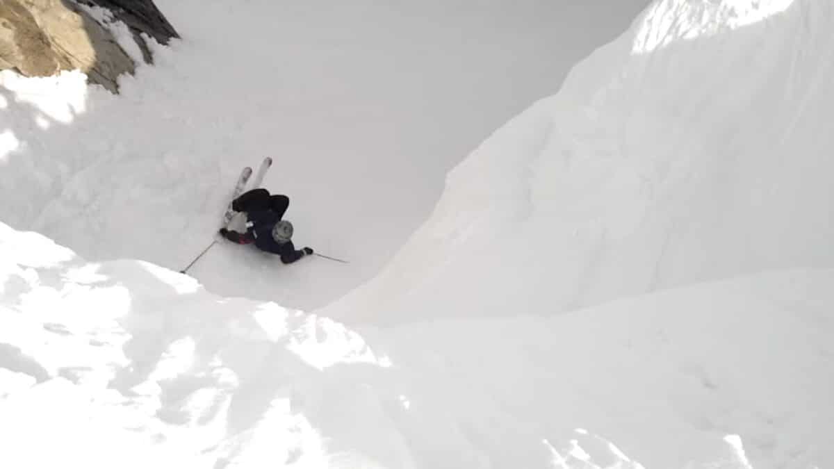 Corbet's Couloir wipeout.