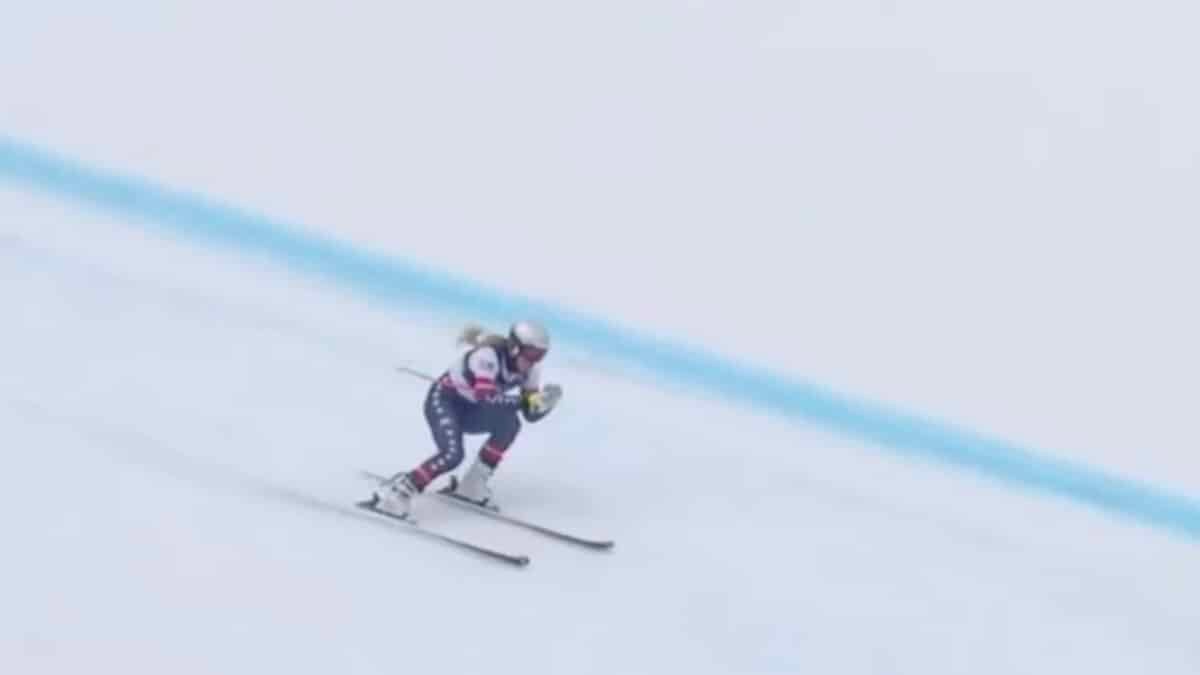 Lindsey Vonn training run.