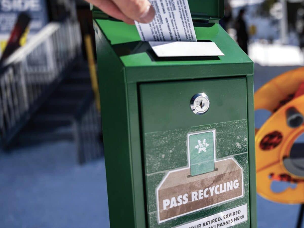 Pass recycling program @ Alta Ski Resort