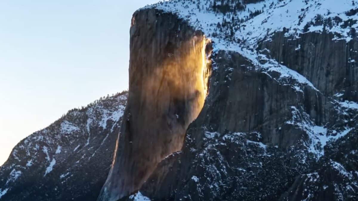 Yosemite National Park firefall.