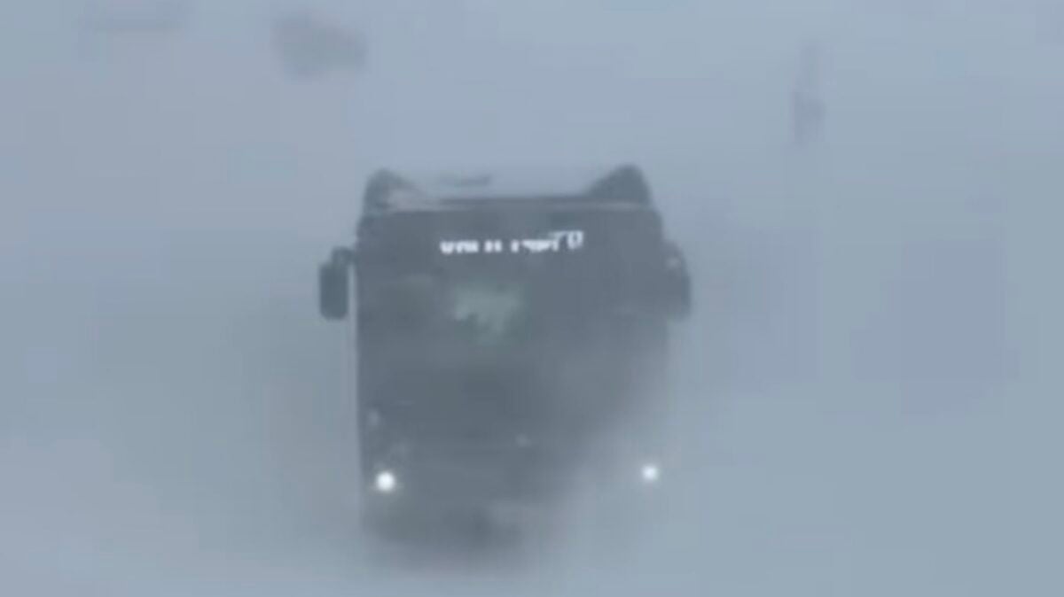 Wild weather in Val d'Isère.