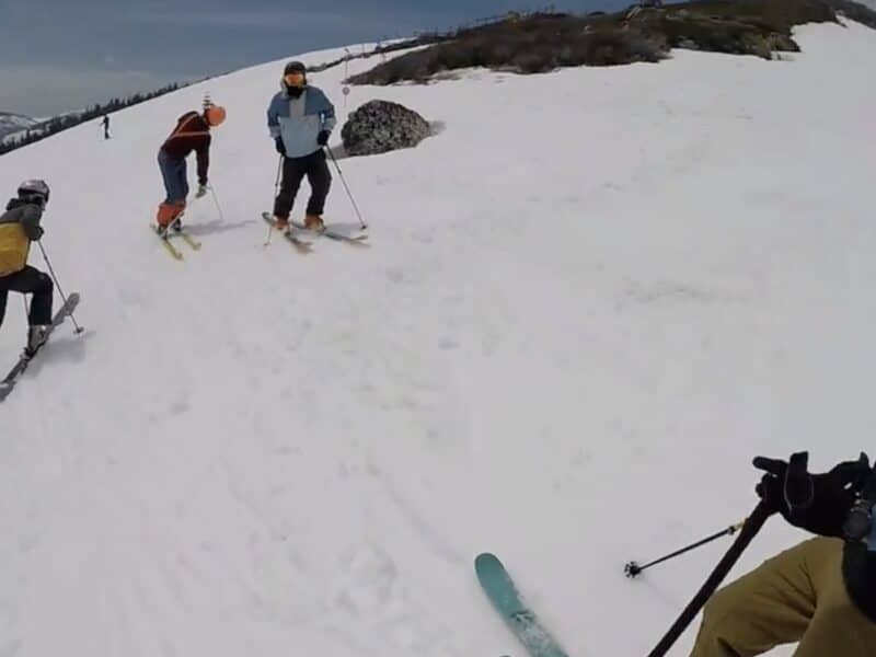 Incredibly polite pro callout at Palisades Tahoe.