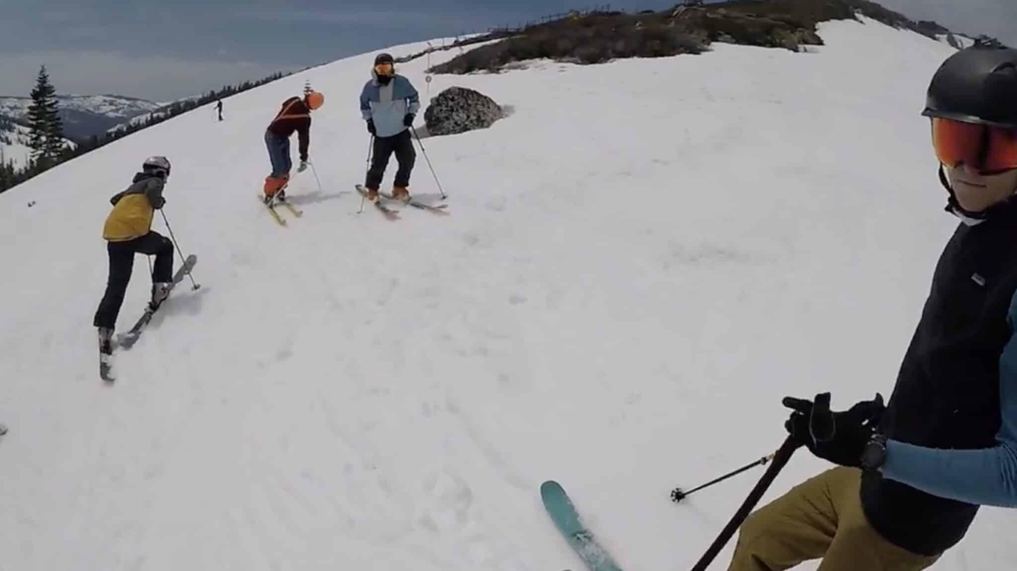 Remarkably Polite Skier Calls Out Pros @ Palisades Tahoe