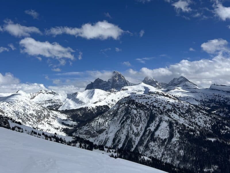 View of the Tetons from Grand Targhee