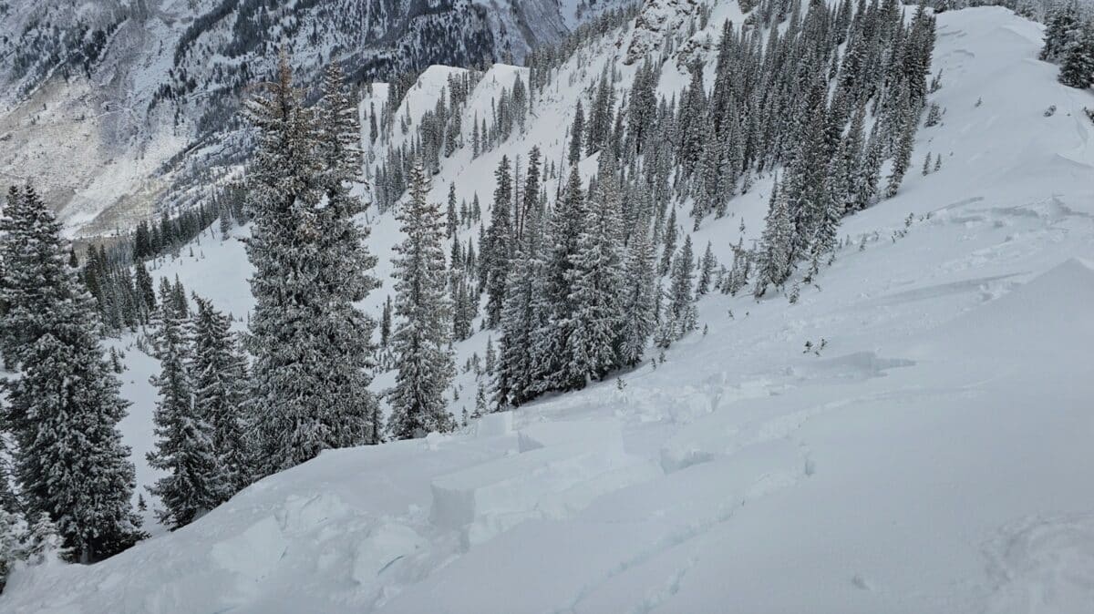 Avalanche activity in Colorado.