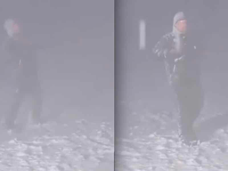 Thundersnow in Massachusetts.