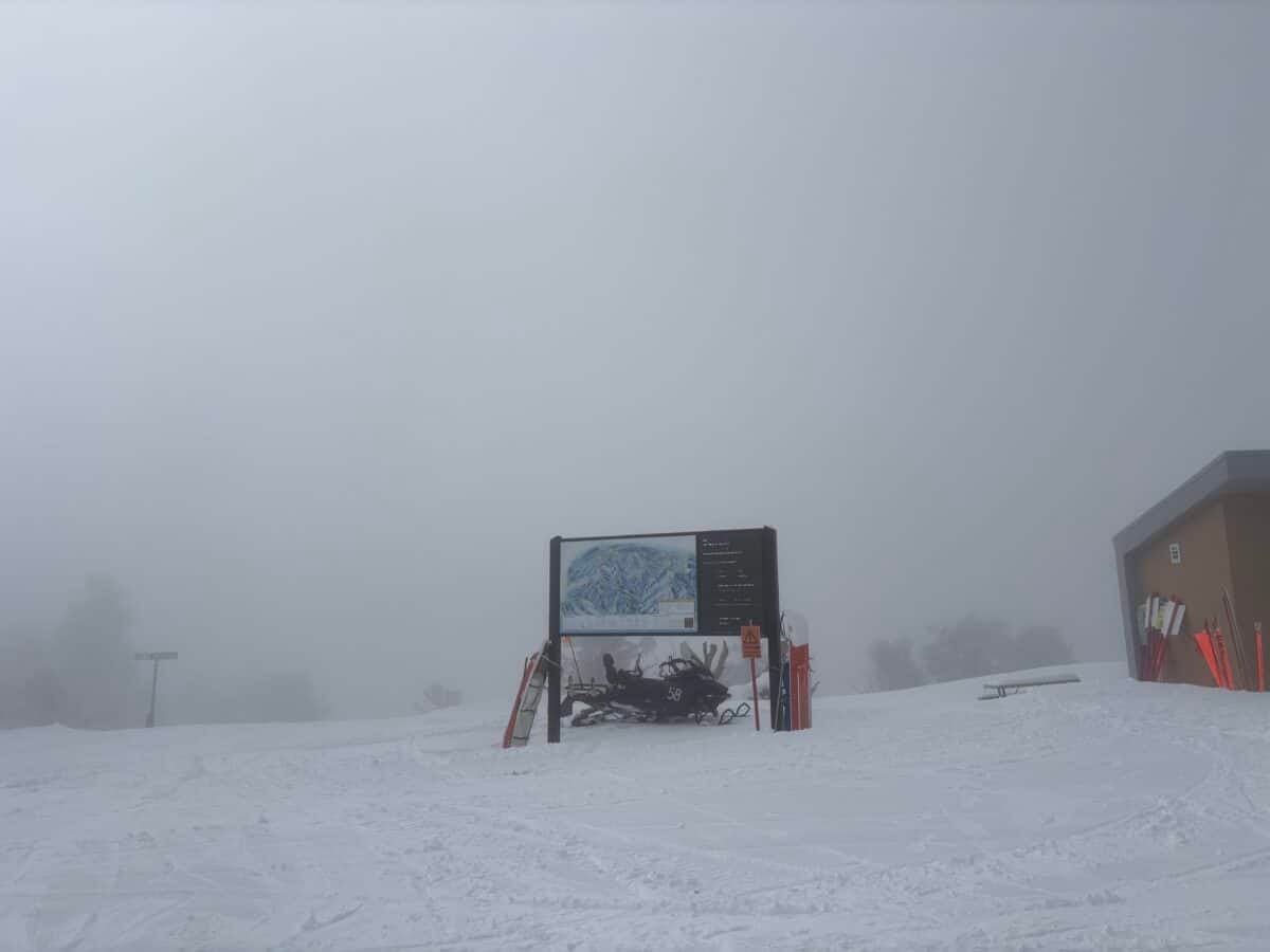 Tough conditions at Powder Mountain