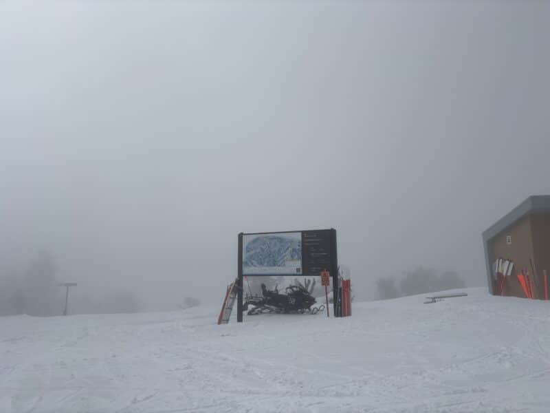 Tough conditions at Powder Mountain