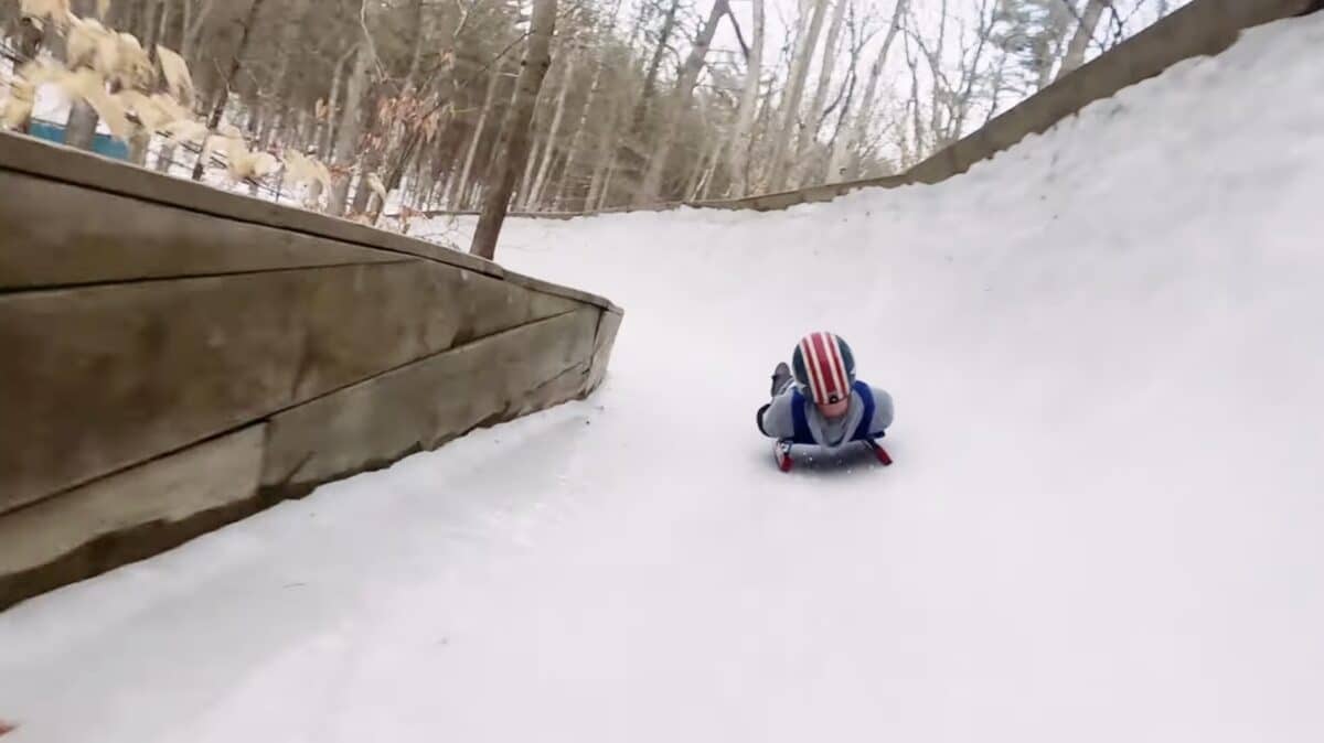 Michigan luge track.
