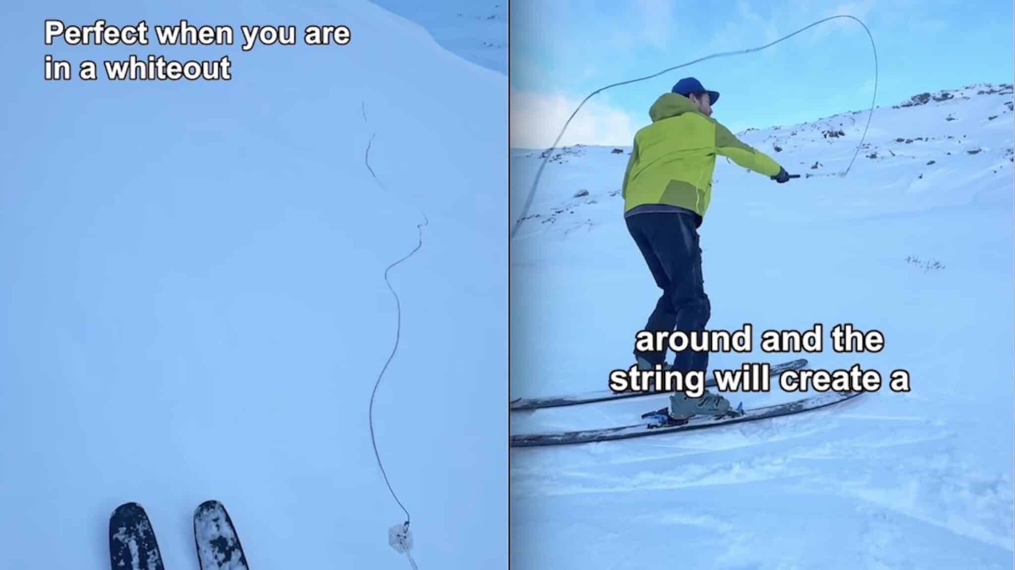 This Low-Tech Backcountry Ski Hack Could Save The Day In A Whiteout