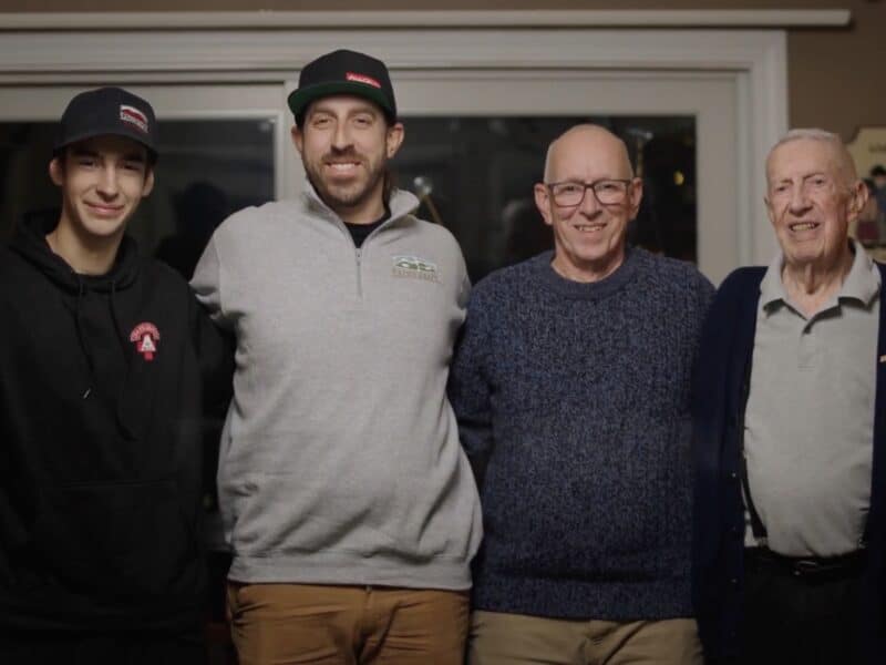 The Emerson family, who've been ski patrollers at Saddleback Mountain for four generations.