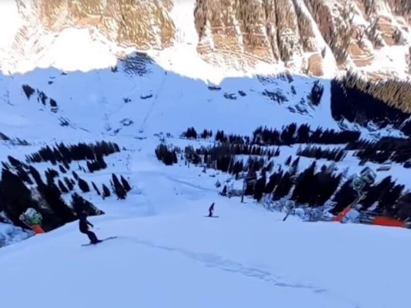 Steepest public ski groomer in Austria.