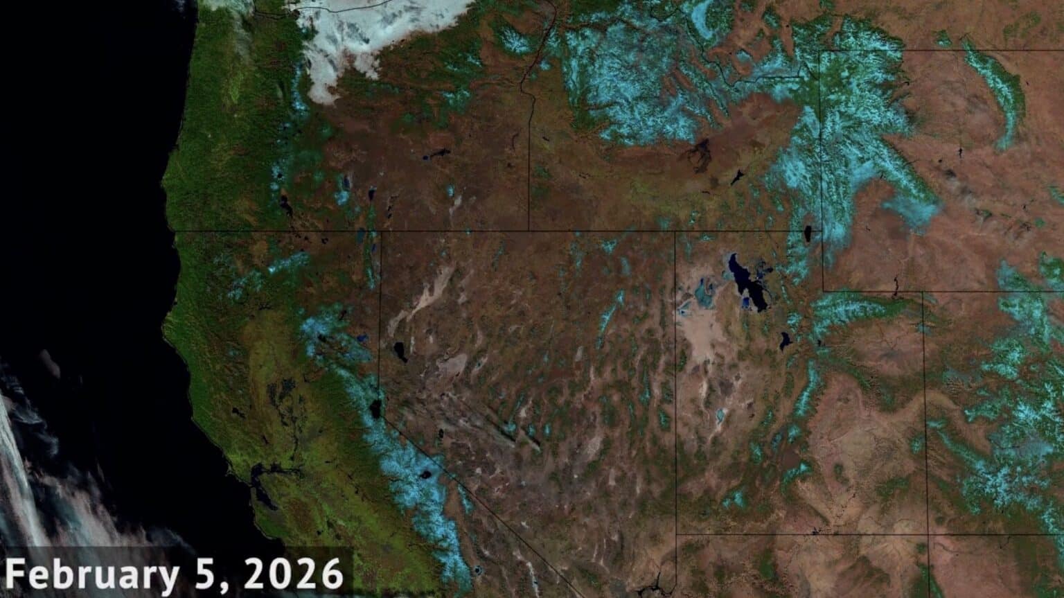Satellite Imagery Shows Just How Low The 2026 Snowpack Is Across The Screenshot 2026 03 11 At 11.37.34 AM 1536x863 