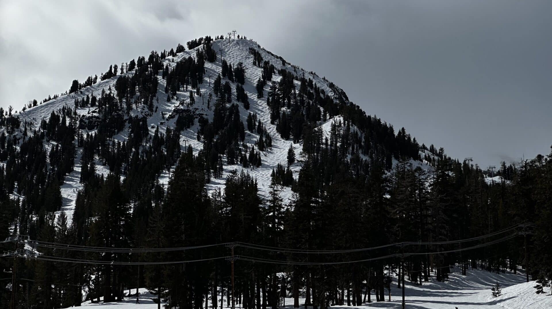 Skiing at Mammoth Mountain.