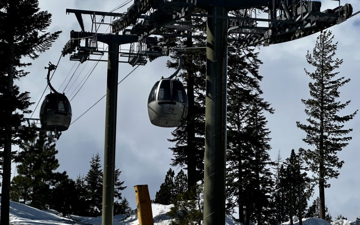 Mammoth Mountain Village Gondola.