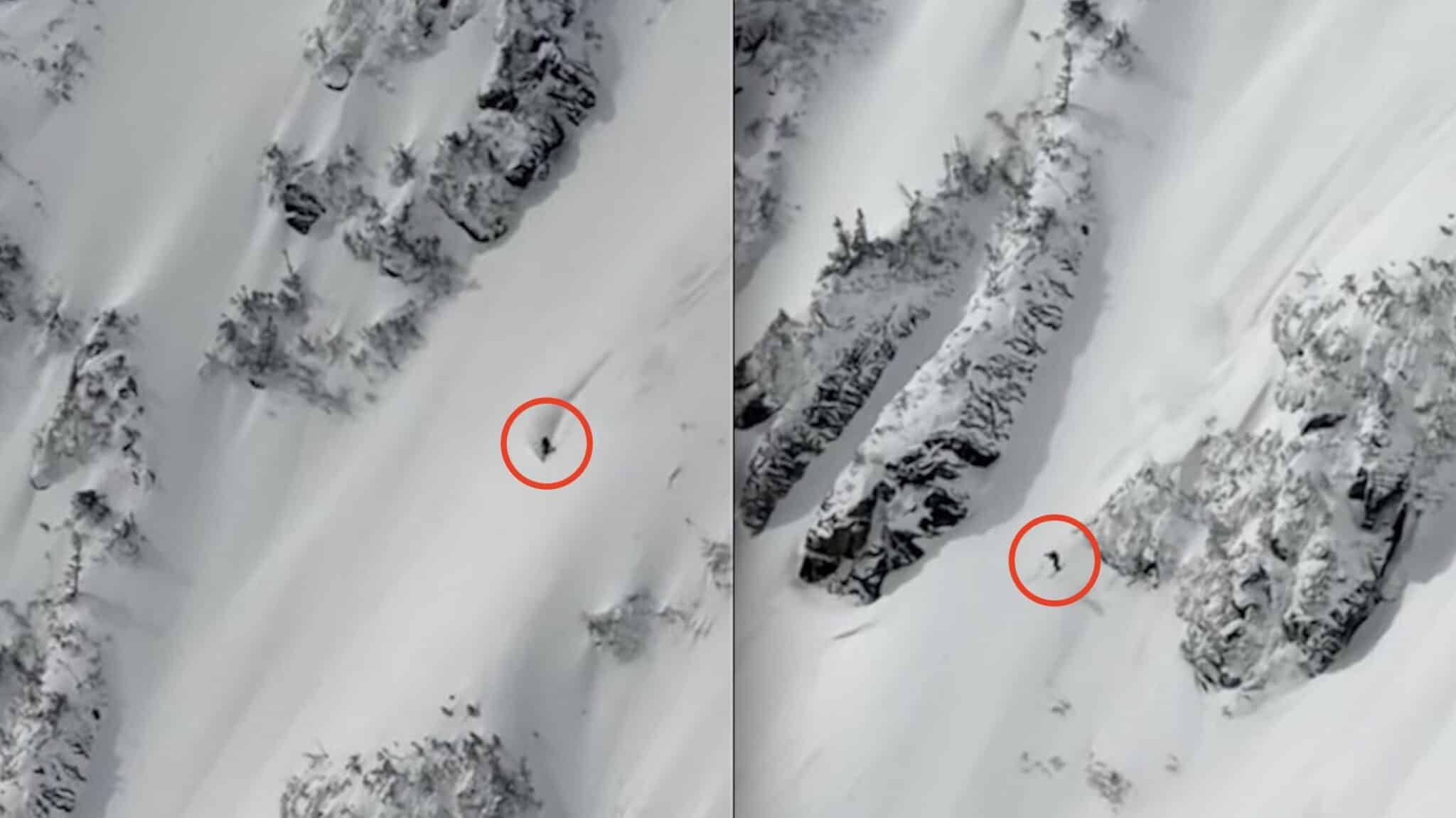 Skier Grabs Stunning Powder Turns In Tuckerman Ravine