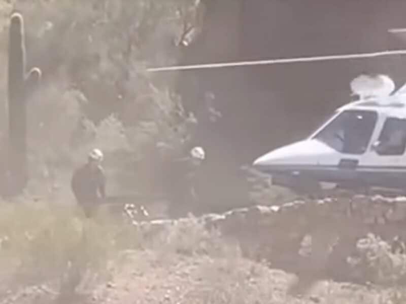 High heat rescues near Phoenix, Arizona.