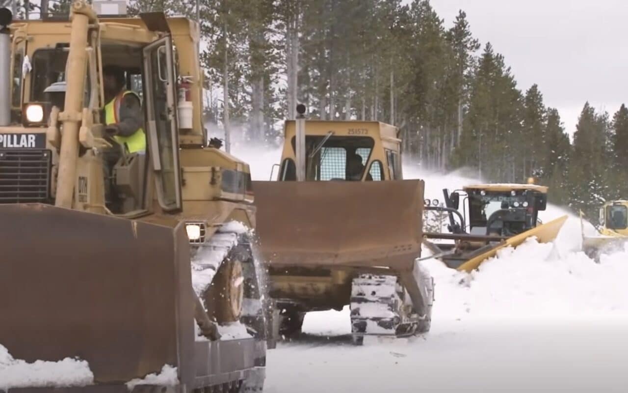 Spring plowing operations @ Yellowstone National Park