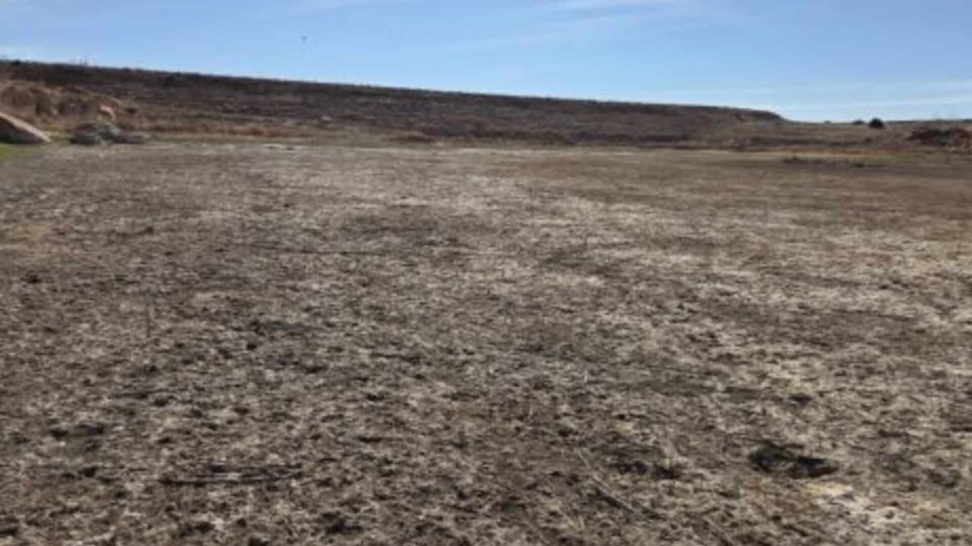A dry Two Buttes Reservoir as of March 24th.