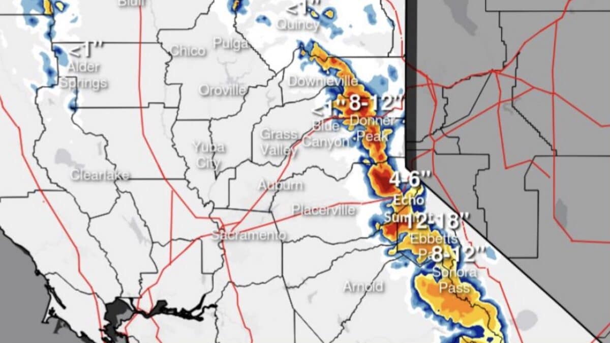 Late-Season Sierra Storm to Dump Foot of Snow on California Ski Resorts