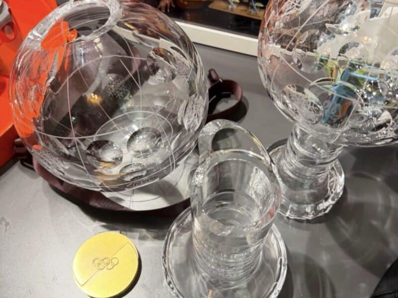 Mikaela Shiffrin's broke Crystal Globe